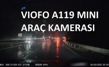 Viofo A119 Mini Araç Kamerası | Akşam Yağışlı Havada Kamera Testi Viofo A119 Mini Araç Kamerası